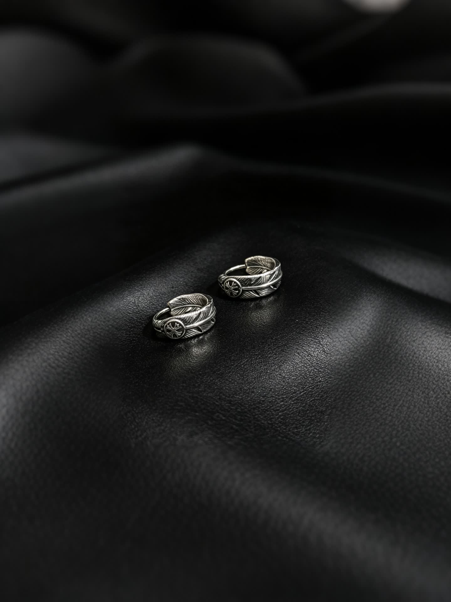Chrome Hearts Leaf Design Earrings